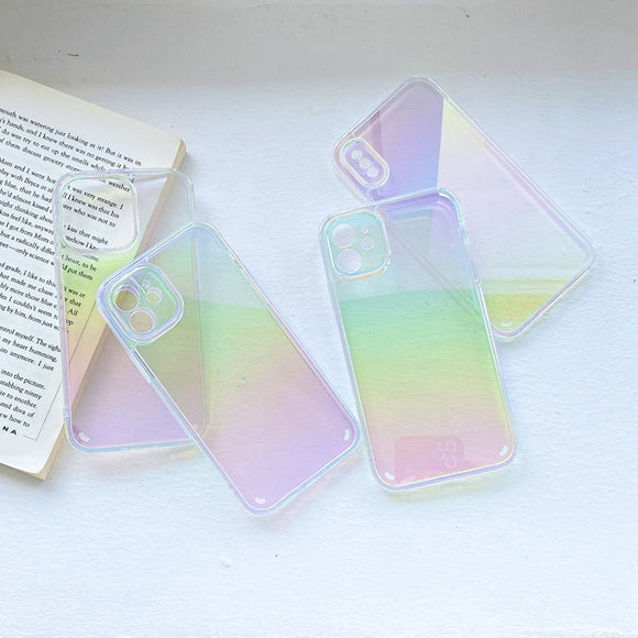 Funda Protectora Bicolor con Bordes Suaves y Efecto Espejo