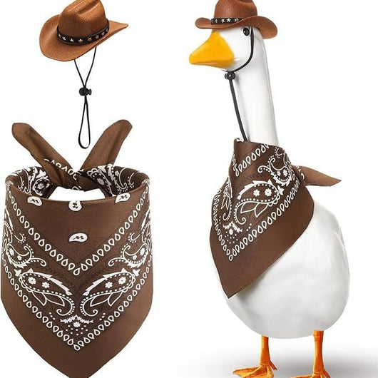 Conjunto Toalla Saliva Sombrero Vaquero para Fiesta de Jardín - Image 4