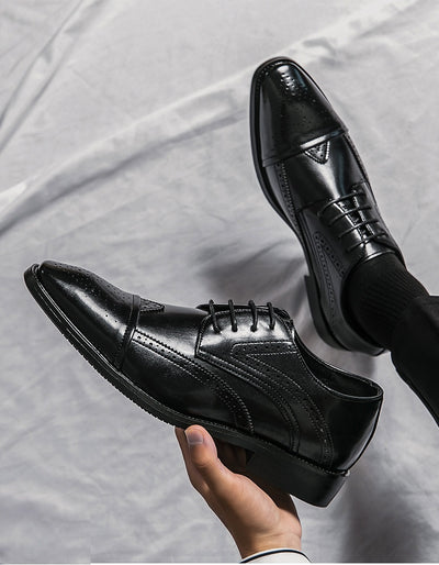 Zapatos de Cuero Clásico Estilo Británico Talla Grande - Cordones Bajos - Image 12