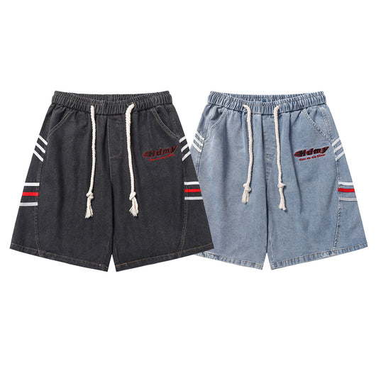 Shorts Denim Holgados Estilo Americano Lavado - Image 3