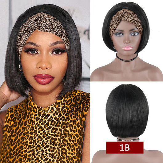 Peluca Bob Liso con Cinta Frontal en Cabello Humano - Image 6