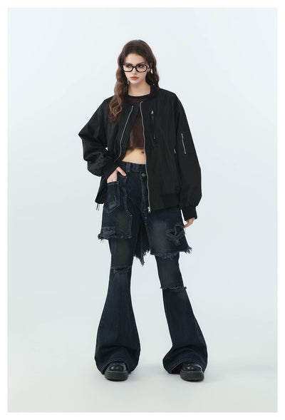Abrigo Beisbolero Holgado para Mujer - Image 12