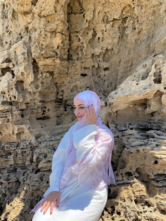 Pañuelo Hijab de Satén Estampado - Image 35