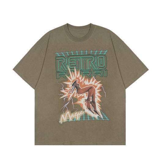 Camiseta Estampada con Caracteres para Hombre - Corte Europeo - Image 19
