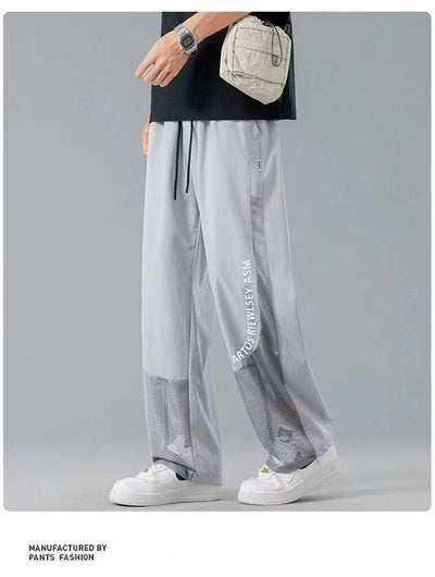 Pantalones Rectos de Seda de Hielo para Hombre - Cómodos y Frescos - Image 8