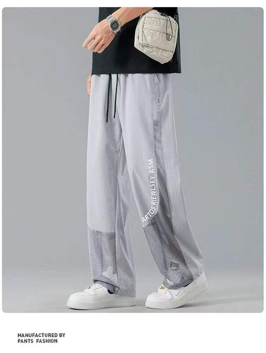Pantalones Rectos de Seda de Hielo para Hombre - Cómodos y Frescos - Image 8