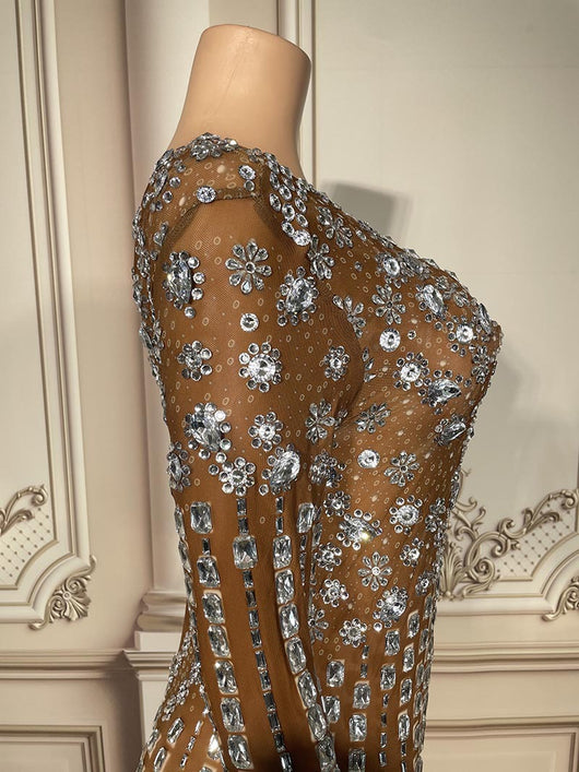 Vestido Brillante con Detalles de Diamante - Image 8