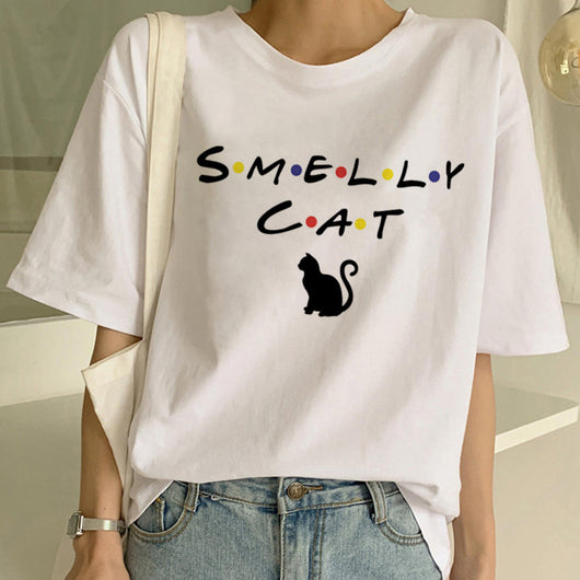 Playera Pareja a Juego con Estampado Divertido de Gatos - Unisex Manga Corta Tendencia - Image 29