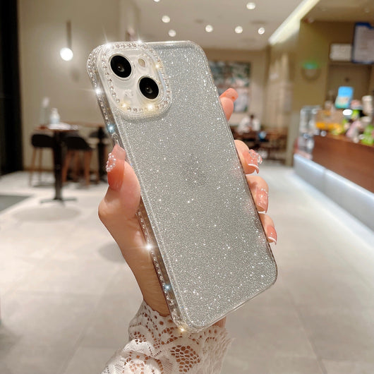 Funda Protectora Transparente con Brillo y Cristales Electrochapados - Image 2