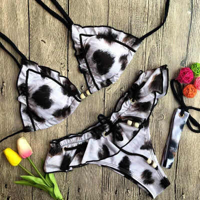 Bikini Estampado Leopardo Europeo Americano - Image 8