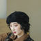 Boina de Lana con Moño Retro para Mujer - Elegante y Cálida para Otoño e Invierno