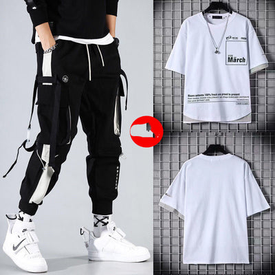 Conjunto Deportivo Hip-hop para Hombre con Capucha - Overol Holgado de Dos Piezas - Image 20