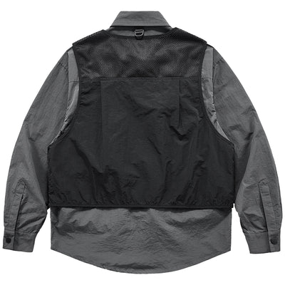 Chaleco Funcional Multibolsillos para Hombre con Diseño Patchwork - Image 6