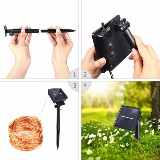 Guirnalda Solar LED Impermeable para Bodas y Celebraciones - Image 18