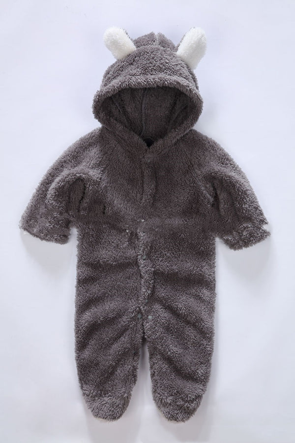Pijama Enterizo de Terciopelo Infantil sin Relleno