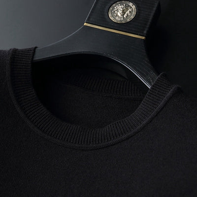 Suéter Grueso de Cuello Redondo para Hombre - Largo Invierno - Image 7