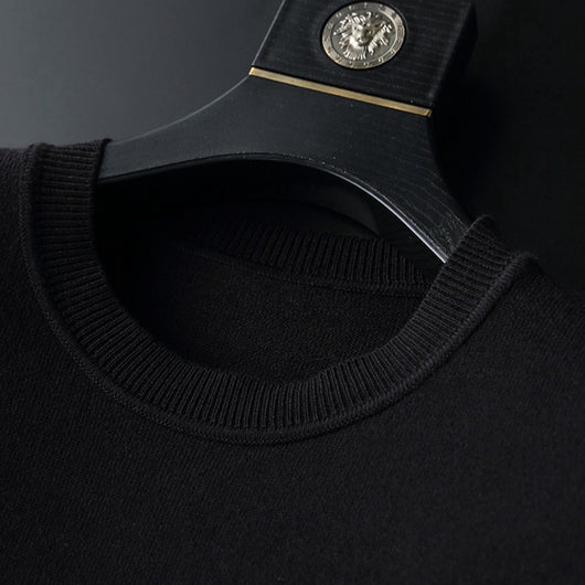 Suéter Grueso de Cuello Redondo para Hombre - Largo Invierno - Image 7
