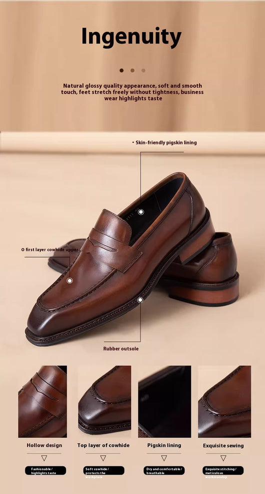 Zapatos Casuales de Cuero Genuino para Hombre - Outdoor - Image 24