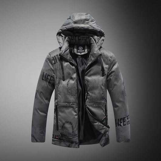 Chaqueta de Invierno para Hombre con Patrón de Terciopelo - Image 3