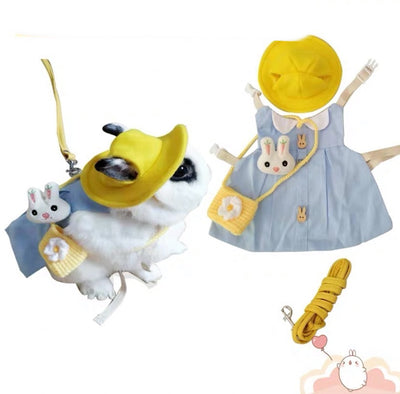 Arnés con Correa y Vestido para Conejo - Ropa Adorable para Mascotas - Image 5