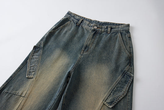 Jeans Rectos Holgados Estilo Retro para Hombre - Image 3