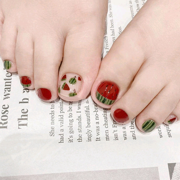 Pegatinas de Uñas Sandía Verano Fresco