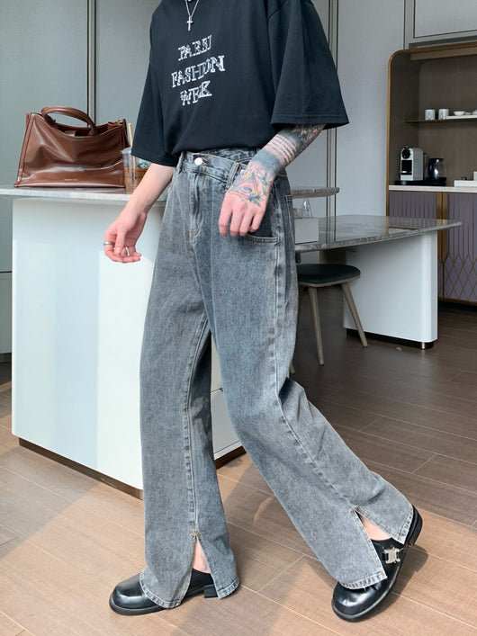 Pantalones Acampanados Cintura Alta Casuales con Abertura Trendy - Image 10