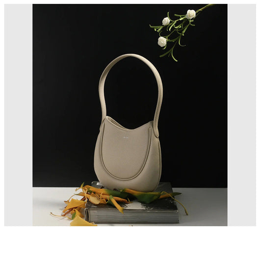 Bolso Elegante para Mujer con Patrón de Lychee - Diseño Minimalista de Lujo - Image 3