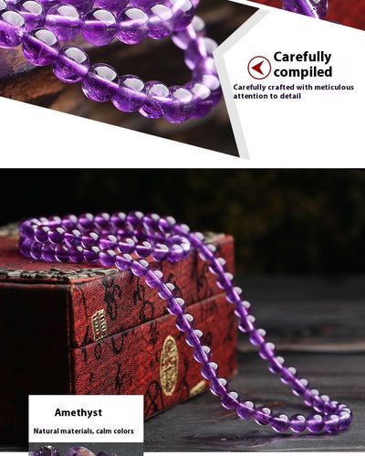 Pulsera de Amatista Uruguaya Tres Anillos - Image 7