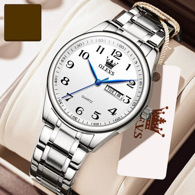 Reloj de Hombre con Banda de Acero Envejecido Resistente al Agua - Image 7