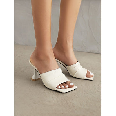Sandalias y Pantuflas Dama Punta Cuadrada Verano - Image 6