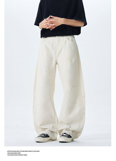 Culotes Retro Americanos Holgados con Pliegues para Hombre - Image 17