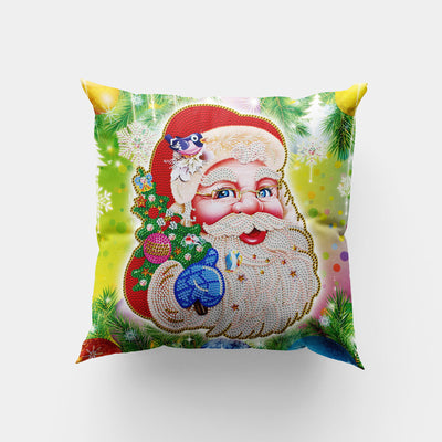 Funda de Almohada Navideña con Pintura de Diamantes DIY - Image 9