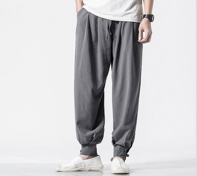 Pantalones Harem de Algodón y Lino Estilo Asiático - Cómodos y Versátiles - Image 11