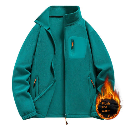 Chaqueta Polar con Cuello Tipo Camisa para Hombre - Image 5