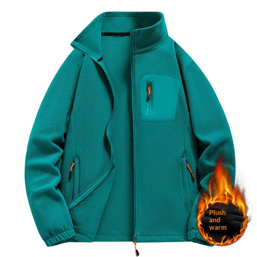 Chaqueta Polar con Cuello Tipo Camisa para Hombre - Image 5