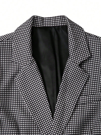 Traje Slim Fit Cuadros para Hombre - Estilo Ejecutivo Casual - Image 12