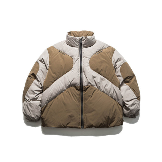 Chamarra Acolchada Multicolor para Hombre con Cuello Alto