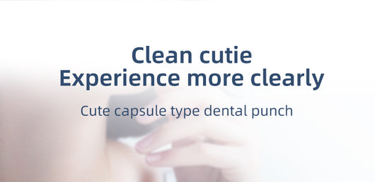White portable electric dental water flosser with a clear nozzle and retractable water tank for oral hygiene. - Image 14