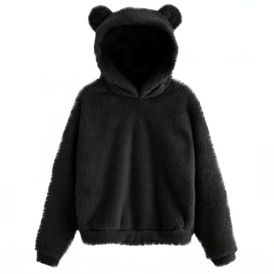 Sudadera Cálida con Capucha de Orejas de Conejo Esponjosas - Image 8