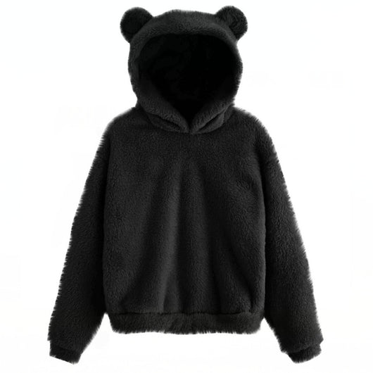 Sudadera Cálida con Capucha de Orejas de Conejo Esponjosas - Image 8