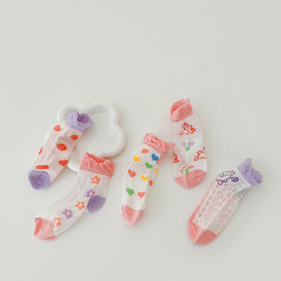 Calcetines de Malla Cuadriculados para Niños - Primavera y Verano - Image 5