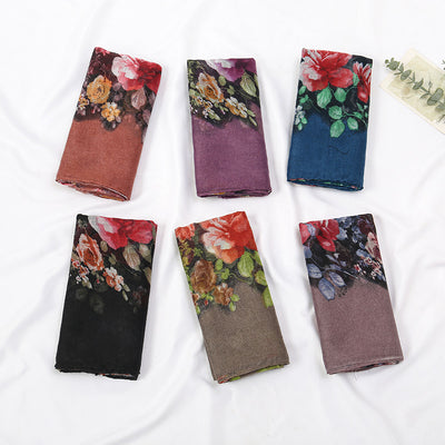 Pañuelo Estampado de Flores Transpirable para Mujer - Image 3