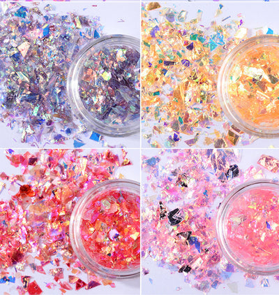 Papel de Concha para Diseño de Uñas - 12 Colores Brillantes - Image 16
