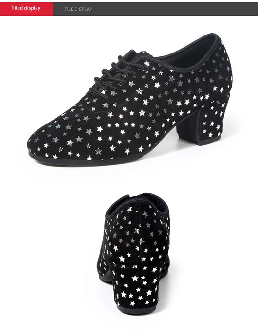 Zapatos de Danza Latina para Exterior con Diseño de Estrella y Suela de Goma - Image 21