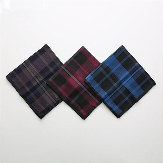 Pañuelo de Algodón Peinado para Hombre, Cuadros 43cm - Image 14