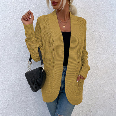 Suéter Tejido para Mujer con Bolsillos Curvos y Dobladillo Elegante - Image 35