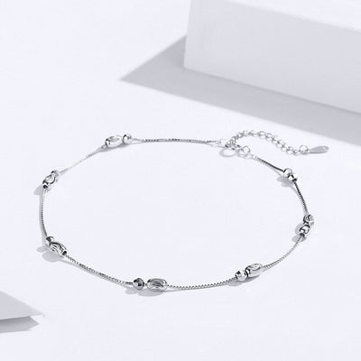 Pulsera Tobillera Plata 925 con Baño de Oro Blanco y Perlas Redondas - Image 13