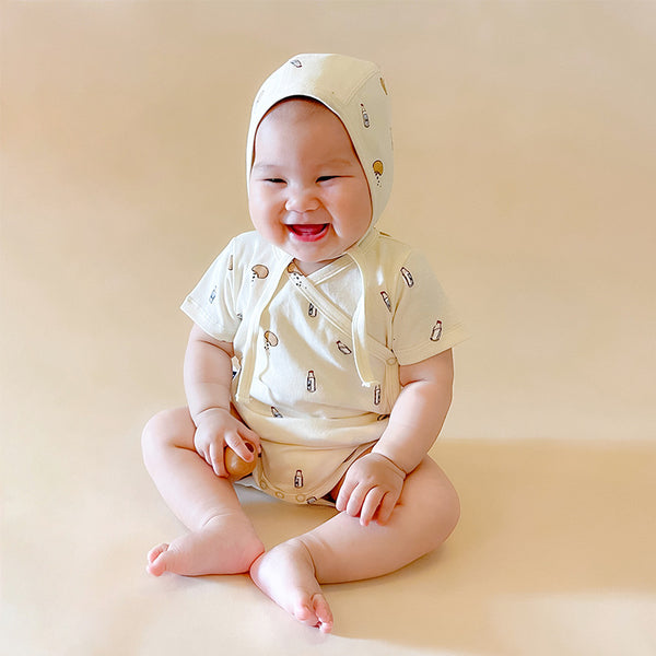 Body Enterizo de Algodón para Bebé - Romper Ligero Estilo Monje