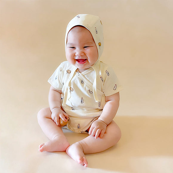 Body Enterizo de Algodón para Bebé - Romper Ligero Estilo Monje